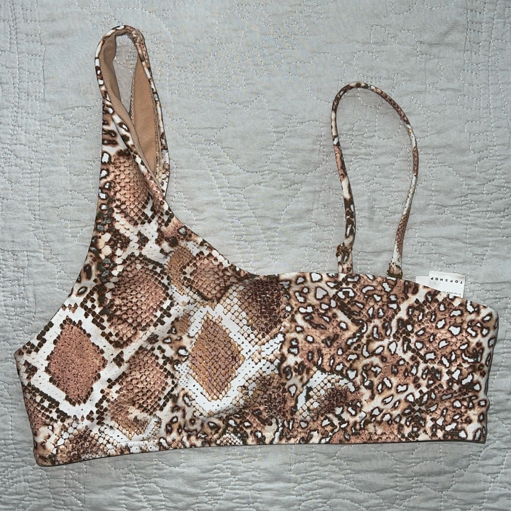 Topshop Asymmetrical Bikini Top